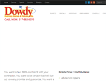 Tablet Screenshot of calldowdy.com